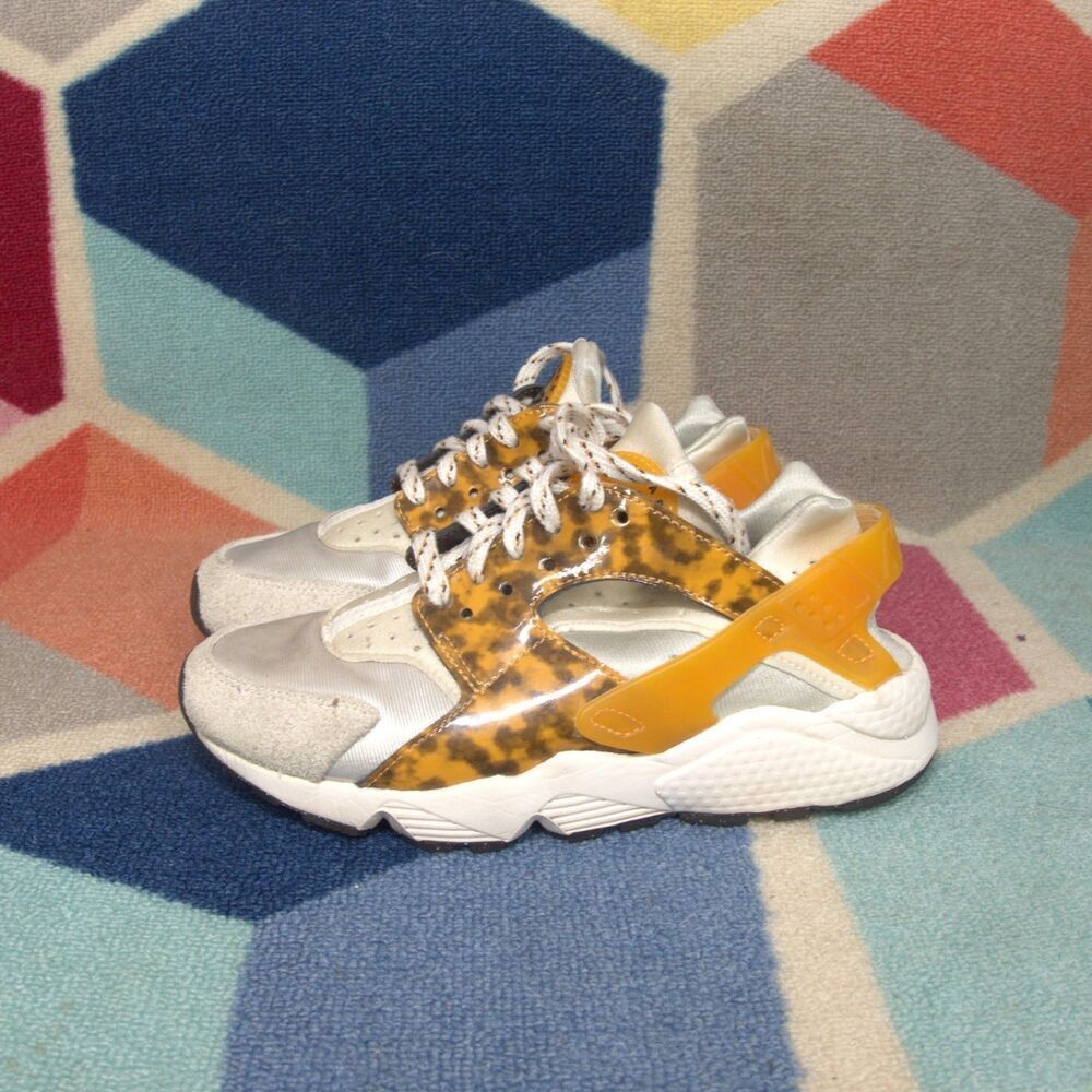 Nike Women`s Airβ Huarache Run OG Tortoise Shell Curry Phantom White Size 7